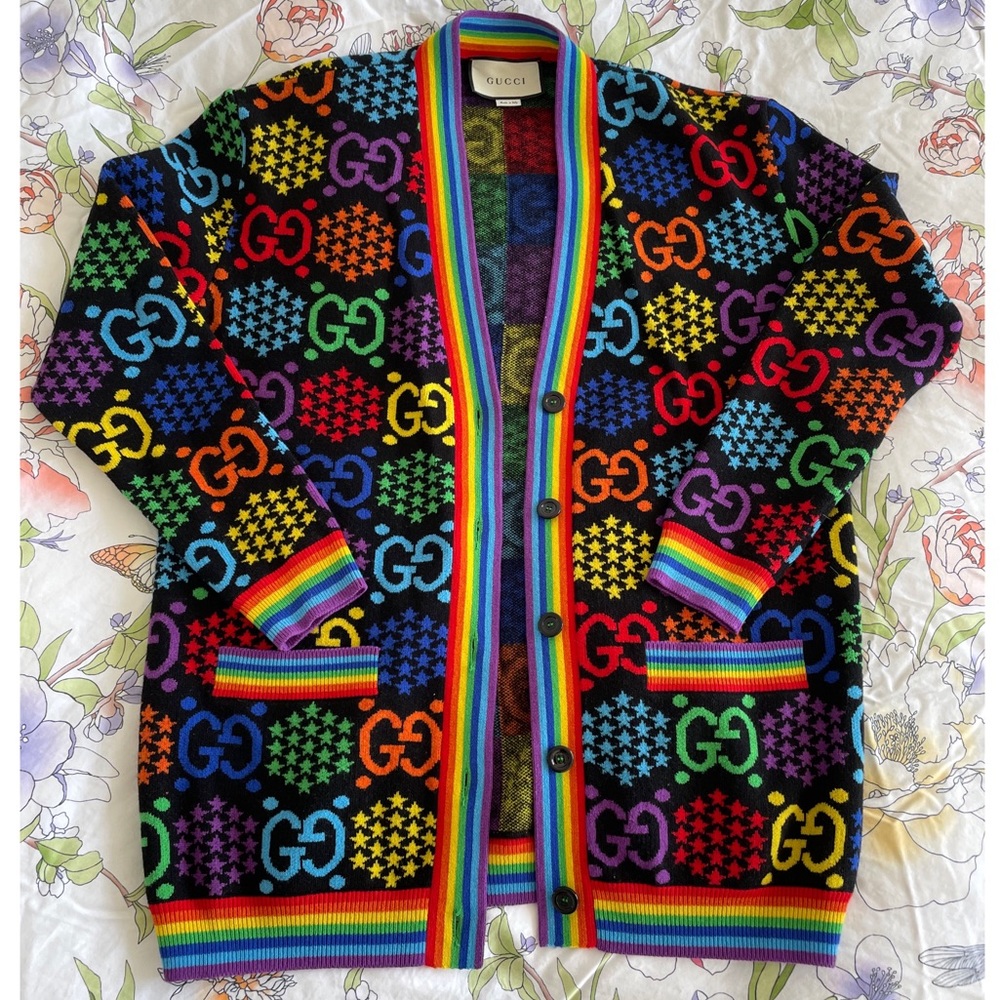 Gucci Psychedelic Cardigan Sweater